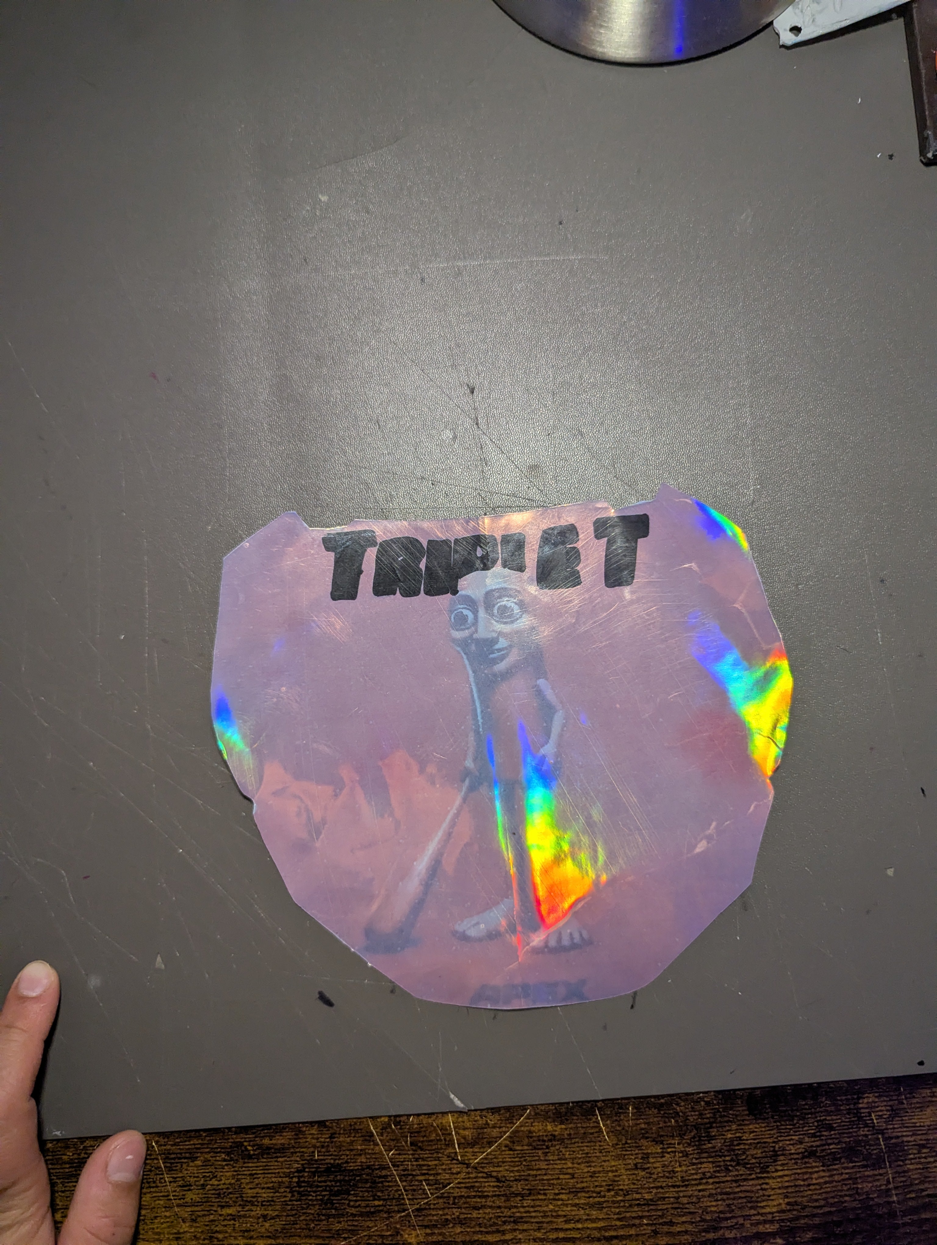 Triple t odi plate holographic decal